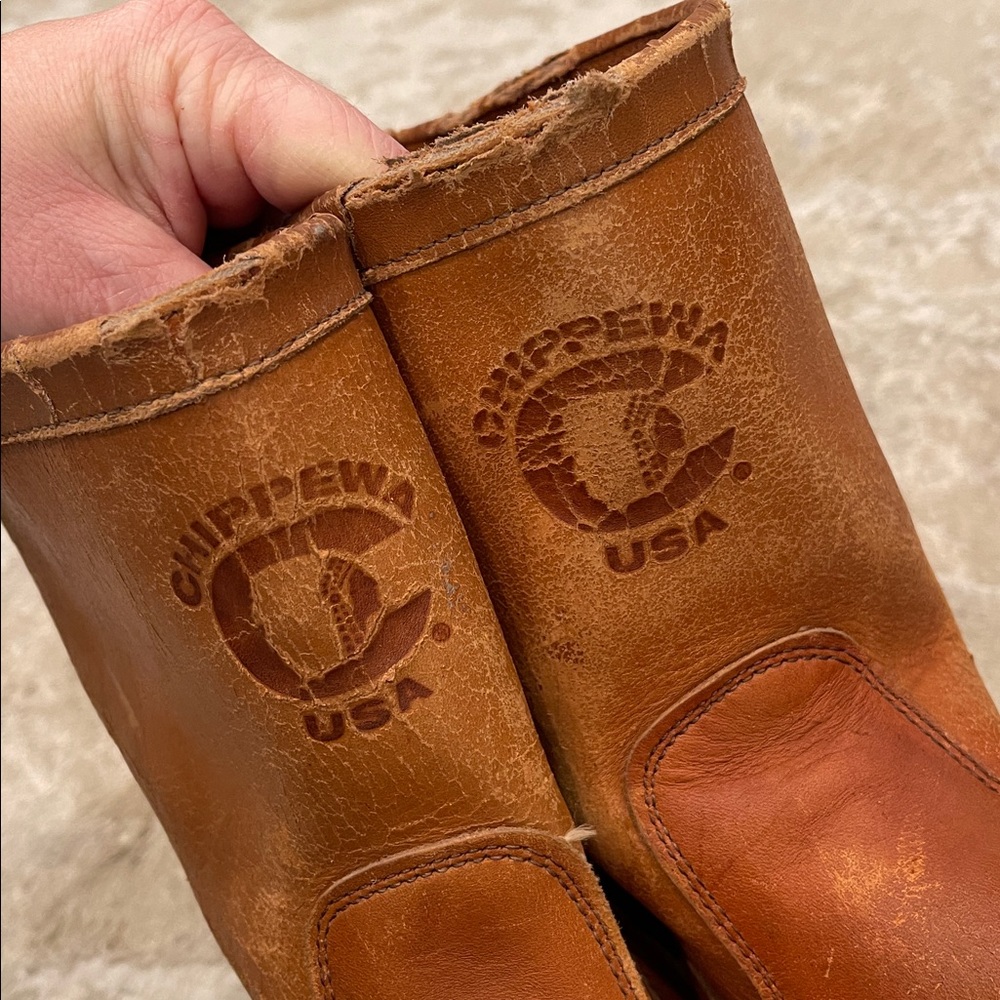 RARE Vintage
Sz 7.5 D Chippewa USA
Western Cowboy Boots Men's Leather - Picture 6 of 13